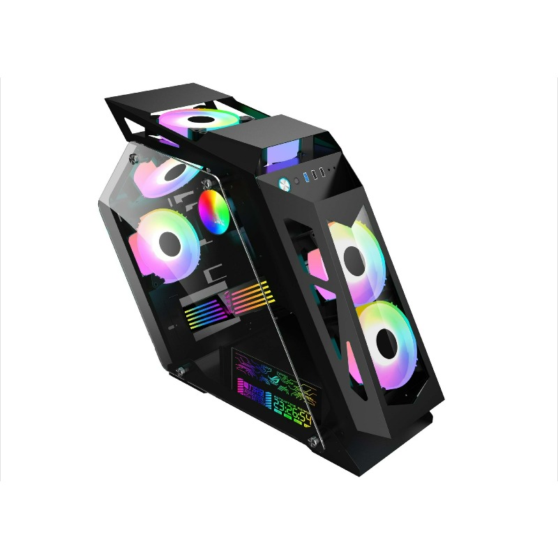 Pc Case Fan - High-End Gaming PC Case w/LED Panel
