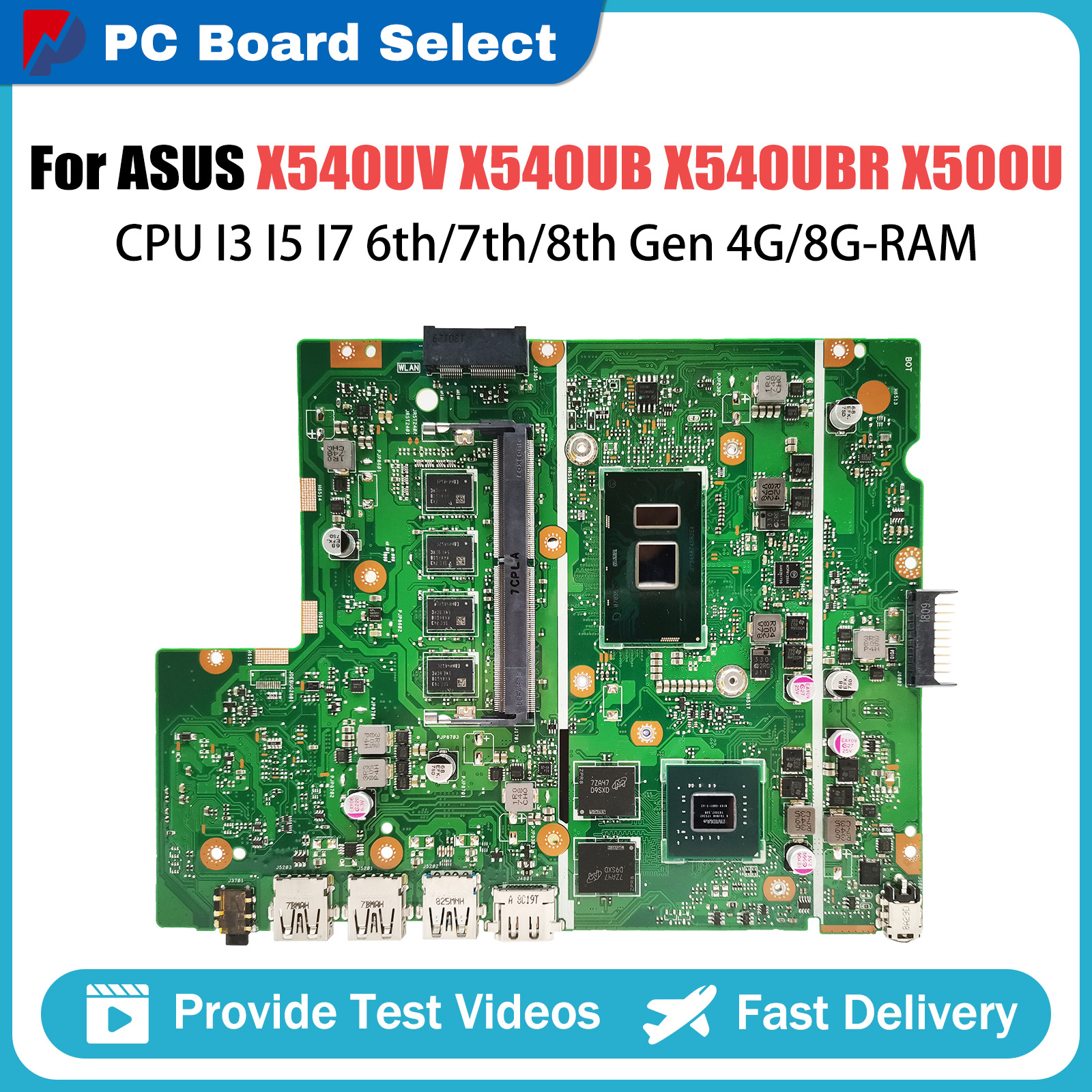Pc Gaming I5 - Laptop Motherboard For ASUS X540UV X540UB