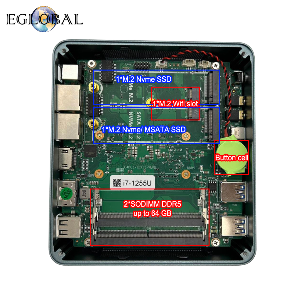 Eglobal 12th 13th Gen I5 1235U – обзор и цена Pc Gaming I5