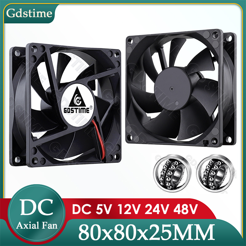 Gdstime DC 5V 12V 24V Fan 80mm – обзор и цена Pc Case Fan