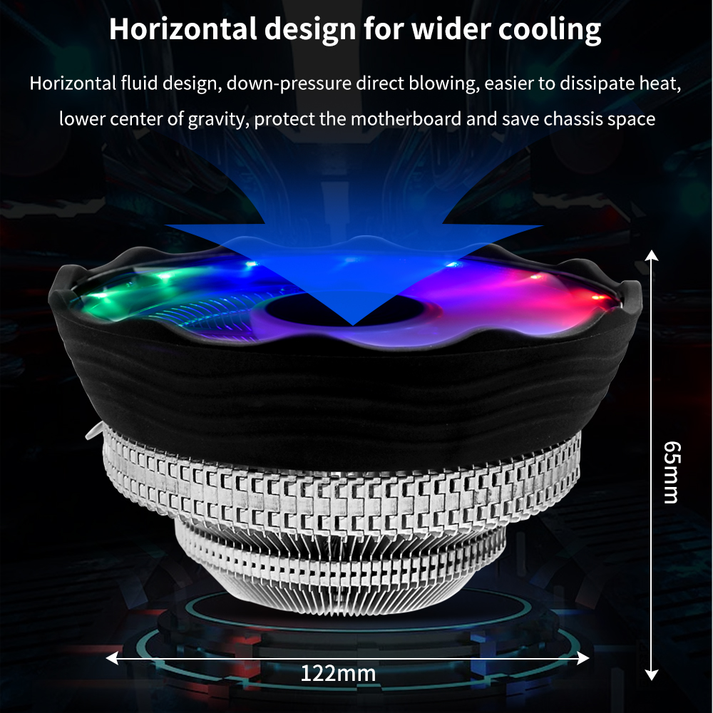TISHRIC CPU Cooler Fan RGB PWM – обзор и цена Pc Case Fan