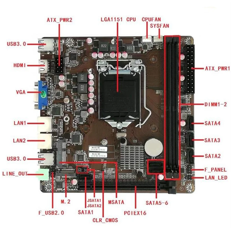 B365 Mini-ITX Motherboard LGA  – обзор и цена Pc Gaming I5