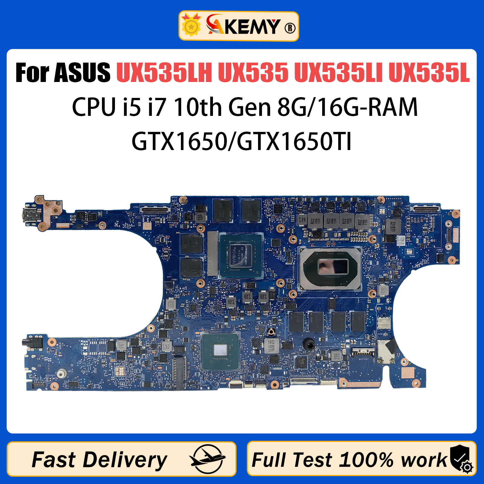 AKEMY UX535LH Laptop Motherboa – обзор и цена Pc Gaming I5