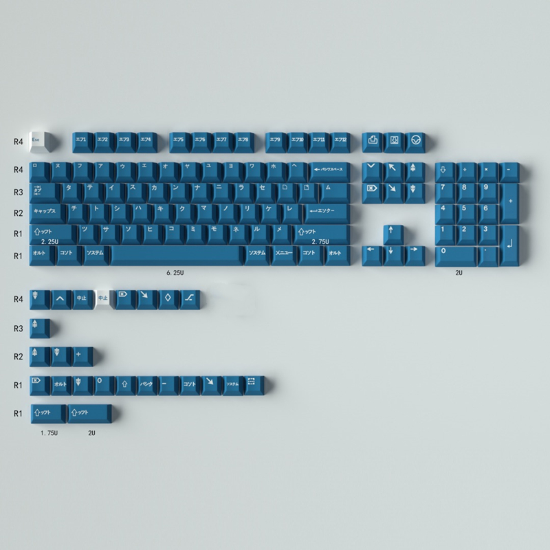 GMK KATAKANA Black/Blue 129 Ke – обзор и цена Stream Deck