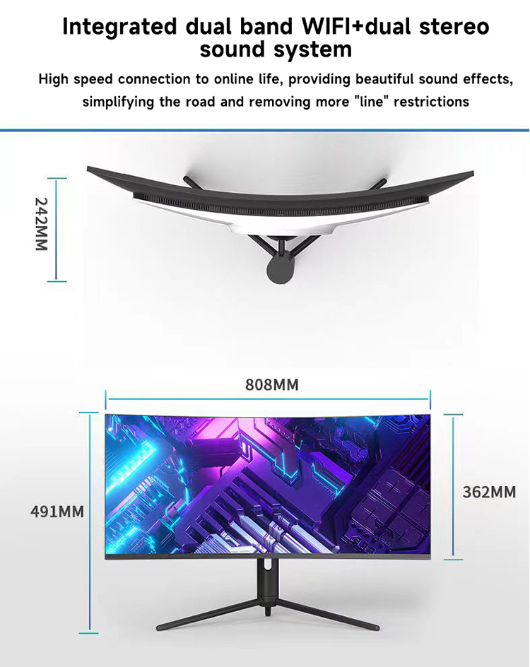 34 Inch 4K Curved Screen Deskt – обзор и цена Pc Gaming I5