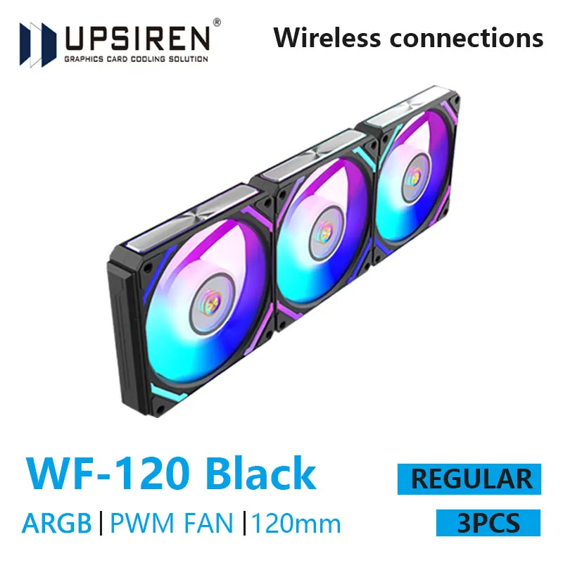 UPSIREN WF-120 ARGB PWM 3PCS C – обзор и цена Pc Case Fan
